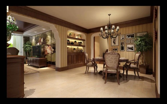 deluxe retro european style living room restaurant 5120 3D Model .c4d .max .obj .3ds .fbx .stl .blend 