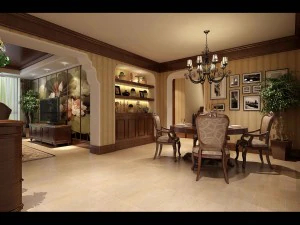 restaurante de sala de estar de estilo retro europeu de luxo 5120 Modelo 3D