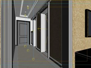deluxe retro european style living room restaurant 5124 3D Model