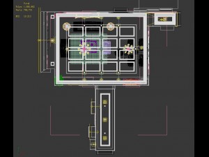 deluxe retro european style living room restaurant 5124 3D Модель