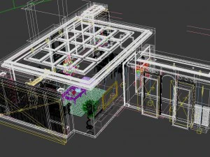 deluxe retro european style living room restaurant 5124 3D Model