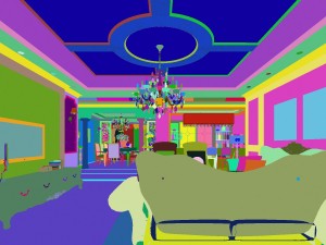 deluxe retreat full european style living room restaurant corridor Modello 3D