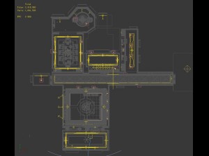 deluxe retreat full european style living room restaurant corridor Modello 3D