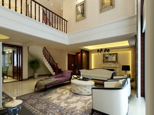 luxury duplex european living room 1743 3D Model