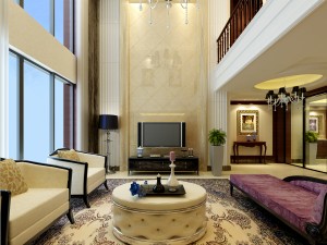 luxury duplex european living room 1743 3D Модель