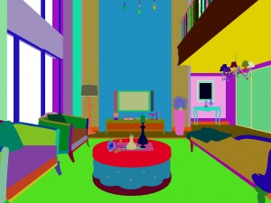luxury duplex european living room 1743 3D Модель