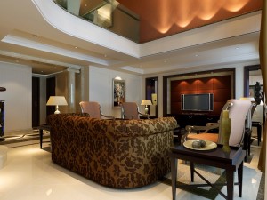 luxury duplex european living room 1745 3D Model
