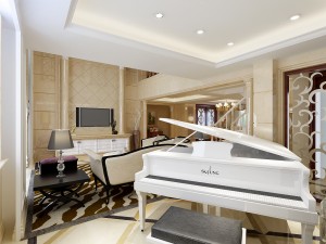 luxury duplex european living room 1746 3D 모델