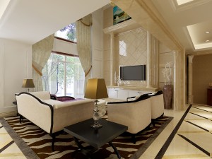 luxury duplex european living room 1746 3D 모델