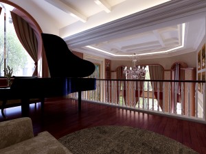 luxury duplex european living room 1747 Modelo 3D