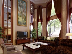 luxury duplex european living room 1747 Modelo 3D