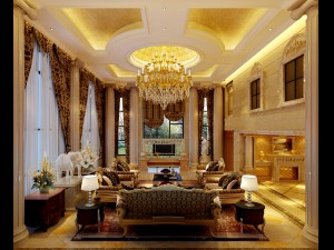 luxury duplex european living room 1779 3D 모델