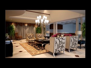 luxury duplex european living room 5135 3D Model