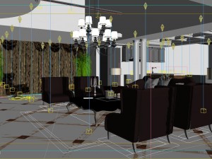 luxury duplex european living room 5135 3D Модель