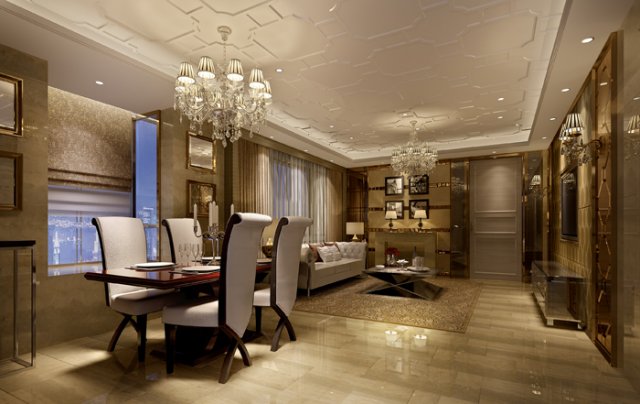 luxury family design - restaurant 6101 3D 模型 .c4d .max .obj .3ds .fbx .stl .blend 