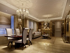 luxury family design - restaurant 6101 3D Model