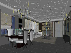 l&uuml;ks aile tasarımı - restoran 6101 3D Model