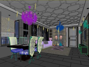 luxury family design - restaurant 6101 3D 模型