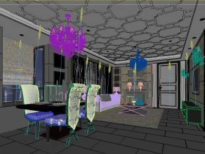 l&uuml;ks aile tasarımı - restoran 6101 3D Model