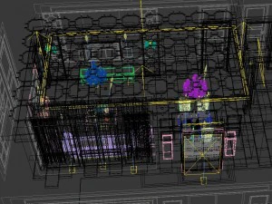 l&uuml;ks aile tasarımı - restoran 6101 3D Model