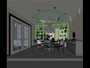 luxury family design - restaurant 6102 Modelo 3D