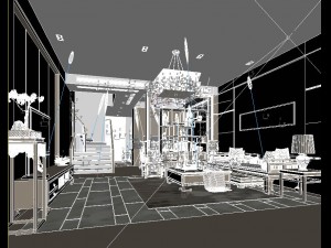 luxury family design - restaurant 6103 Modello 3D