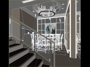 luxury family design - restaurant 6103 Modello 3D