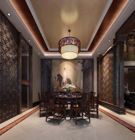 luxury family design - restaurant 6104 3D Модель .c4d .max .obj .3ds .fbx .stl .blend 