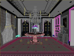 luxury family design - restaurant 6105 Model 3D
