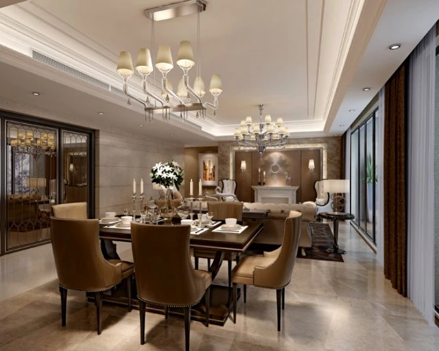 luxury family design - restaurant 6107 3D Model .c4d .max .obj .3ds .fbx .stl .blend