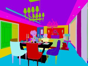luxury family design - restaurant 6107 3D Model
