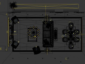 luxury family design - restaurant 6107 3D Model