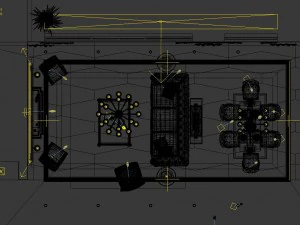 luxury family design - restaurant 6107 3D Model