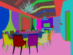 luxury family design - restaurant 6108 3D Model