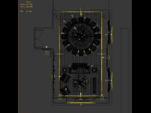 luxury family design - restaurant 6108 3D 모델