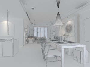 luxury family design - restaurant 6109 Modello 3D