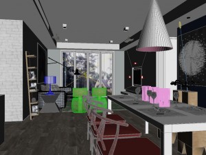 luxury family design - restaurant 6109 Modello 3D