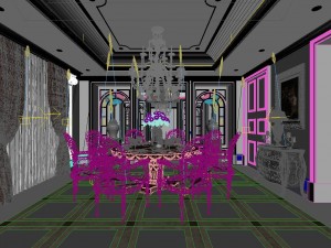 luxury family design - restaurant 6110 Modèle 3D