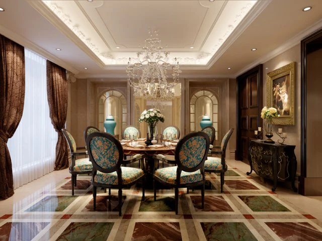 luxury family design - restaurant 6111 3D Model .c4d .max .obj .3ds .fbx .stl .blend 