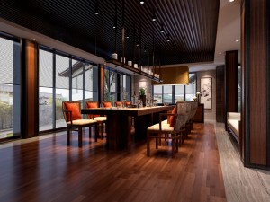 luxury family design - restaurant 6111 Model 3D