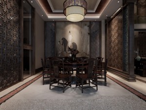 luxury family design - restaurant 6112 3D Model