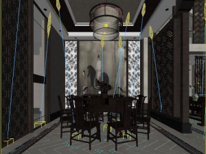 luxury family design - restaurant 6112 3D Модель
