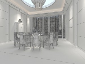 luxury family design - restaurant 6113 3Dモデル