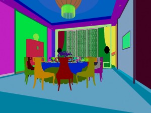 luxury family design - restaurant 6113 3Dモデル