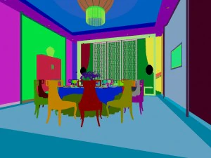 luxury family design - restaurant 6113 3D Model