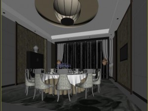 luxury family design - restaurant 6113 3Dモデル