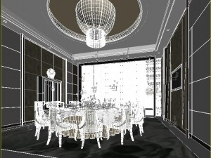 luxury family design - restaurant 6113 3Dモデル