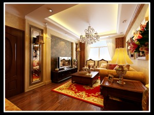 luxurious and concise european living room 5105 3D मॉडल