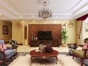luxurious and concise european living room 5107 Modelo 3D