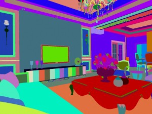 luxurious and concise european living room 5108 3Dモデル